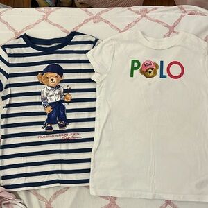 Lot of 2 Polo Ralph Lauren tshirts - size 6/6x